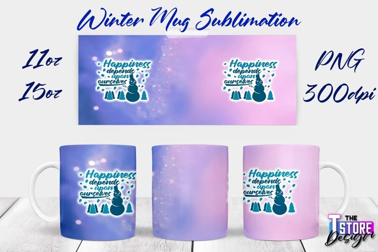 Winter Mug Sublimation | Winter 11 oz |15 oz Mug Sublimation