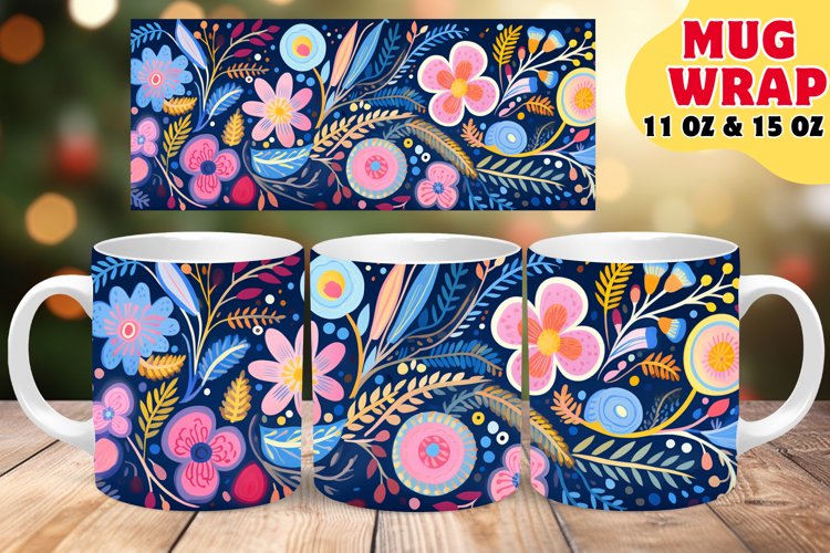 Color Carnival Extravaganza: Sublimation Mug Design