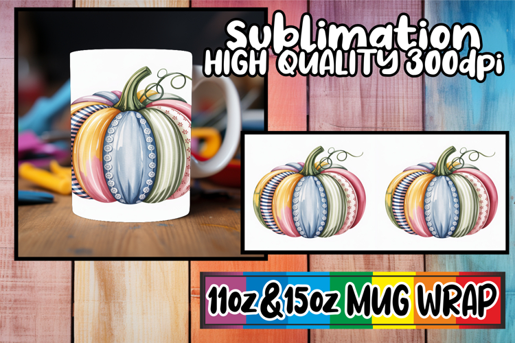 Radiant adventures 11oz 15oz sublimation wrap, Pumpkin Water