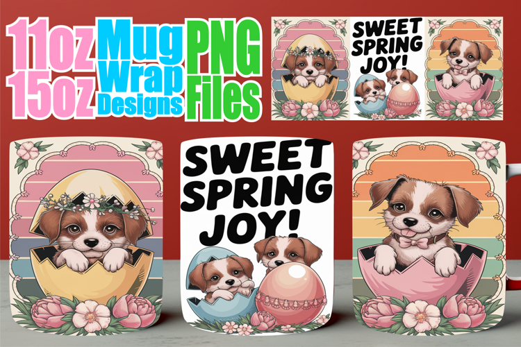 Blissful memories 11oz 15oz mug wrap, Easter