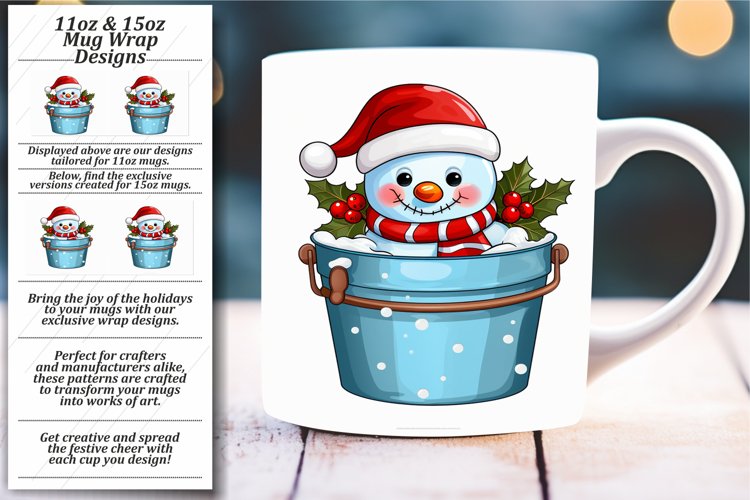 Charming Christmas Critters: Watercolor Mug Magic example image 1