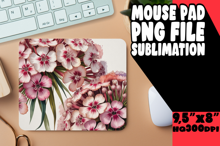Unique Desk Pad Design Sublimation, Flowers