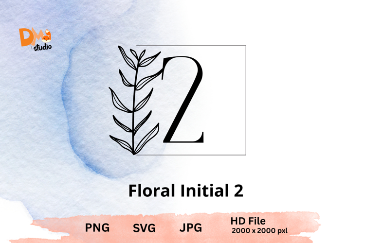 Leaf Monogram Svg Image 11