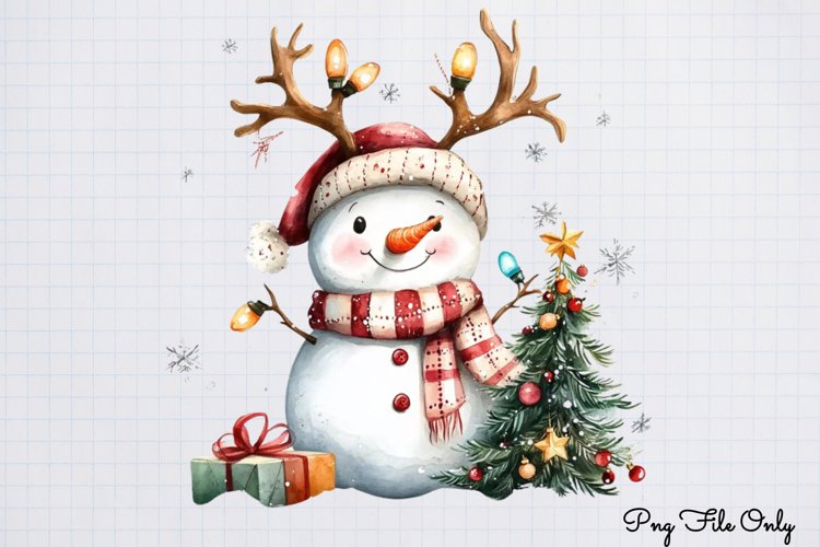 Cute Snowman Clipart Image 17