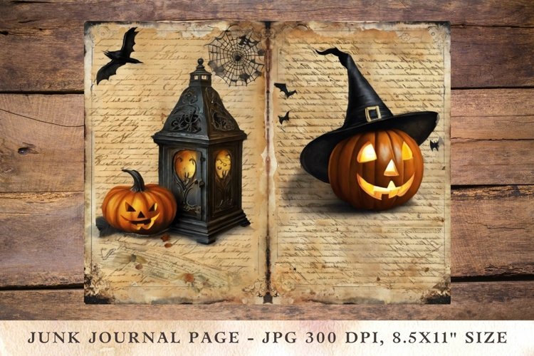 Printable Junk Journal Pages halloween 12