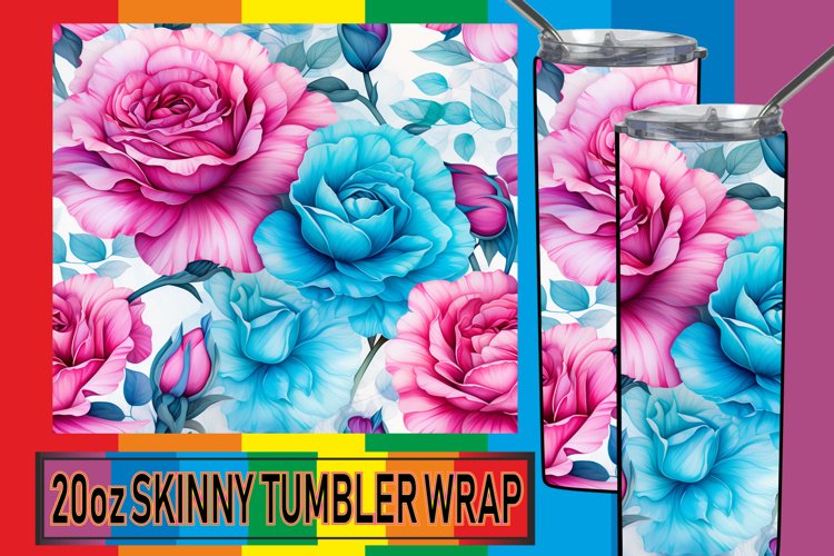 Artistic Bouquets: Watercolor Tumbler Treasures