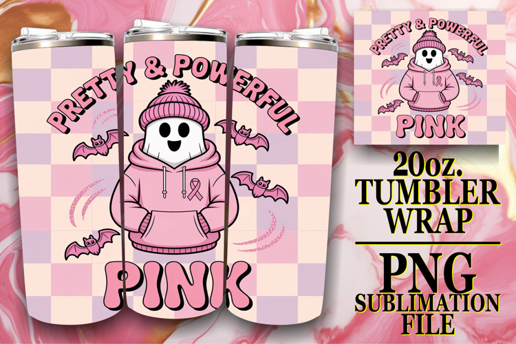 JOYFUL NIGHTS 20oz TUMBLER WRAP, Ghost Cancer