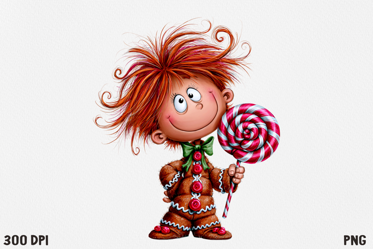 Whimsical Christmas Character Clipart PNG, Cute Holiday