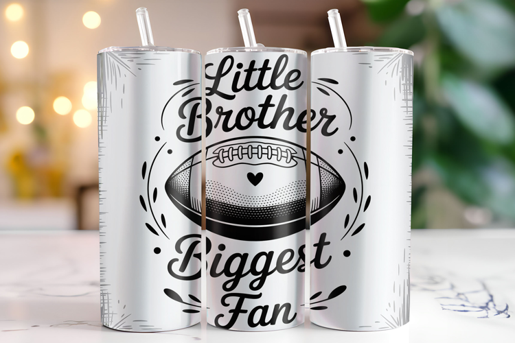 Little Brother Biggest Fan Tumbler Wrap | Sublimation