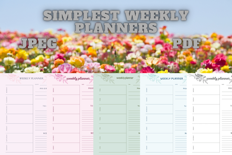 best simplest weekly planner freebie 39,free Weekly planners