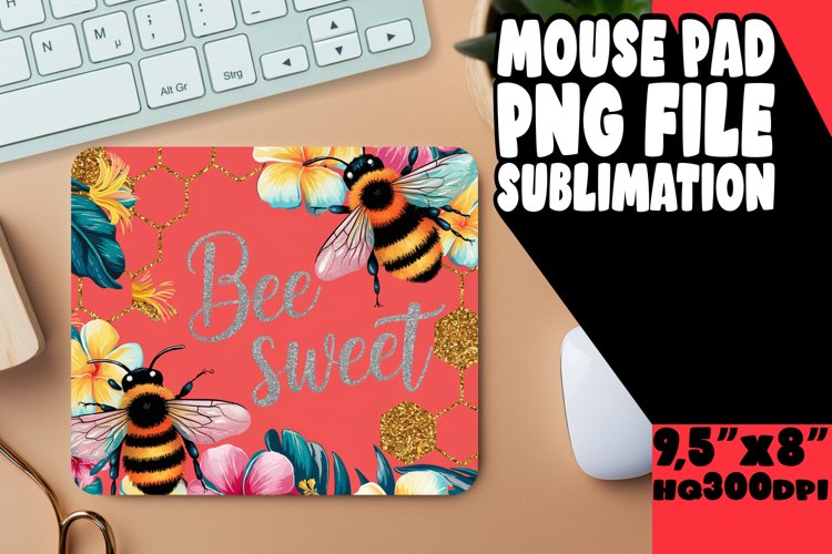 JOYFUL MOUSE MAT PLAYFUL ART, Bee