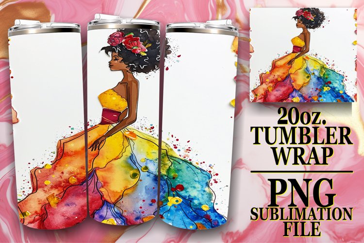 Dreamy Watercolor Wedding Elegance: Tumbler Sublimation