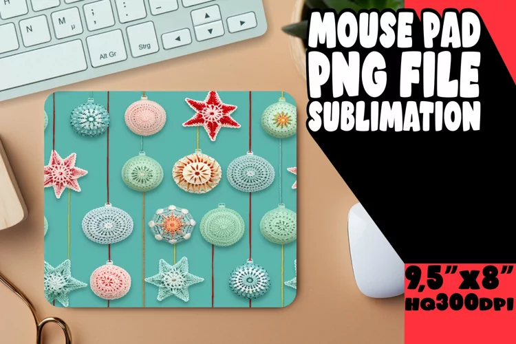 Whimsical 3D Winter Patterned Mats