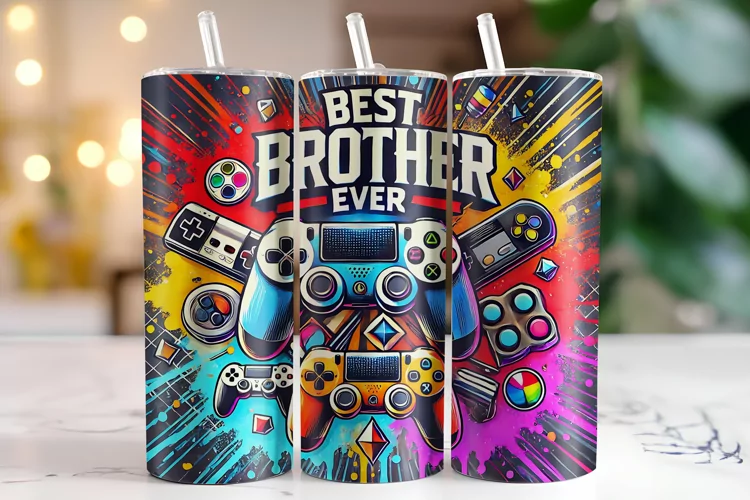 Best Brother Ever Tumbler Wrap | Sublimation | Tumblers