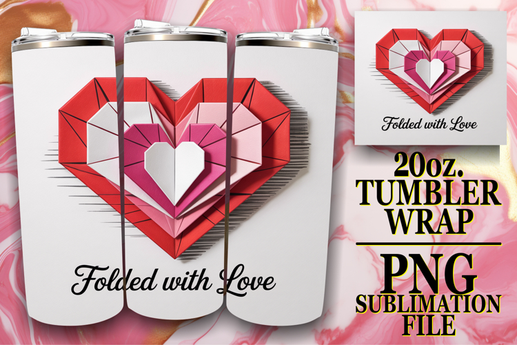 Timeless journeys 20oz tumbler wrap, Heart Quote