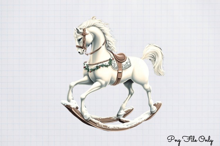 White Rustic Christmas Clipart PNG example image 1