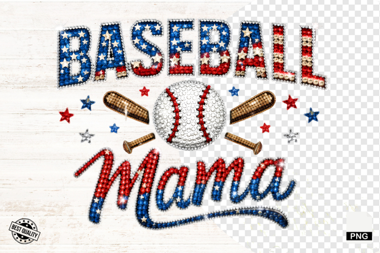 Baseball Mama Png Sublimation - Mothers Day Png