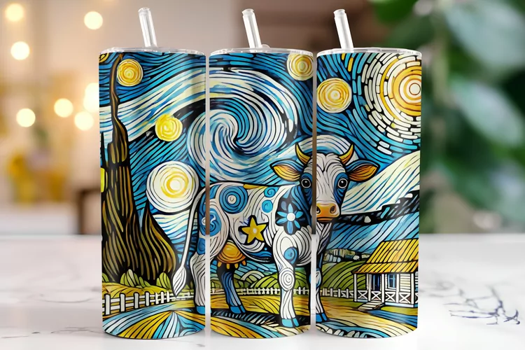 Cow Tumbler Wrap | Sublimation | Tumblers