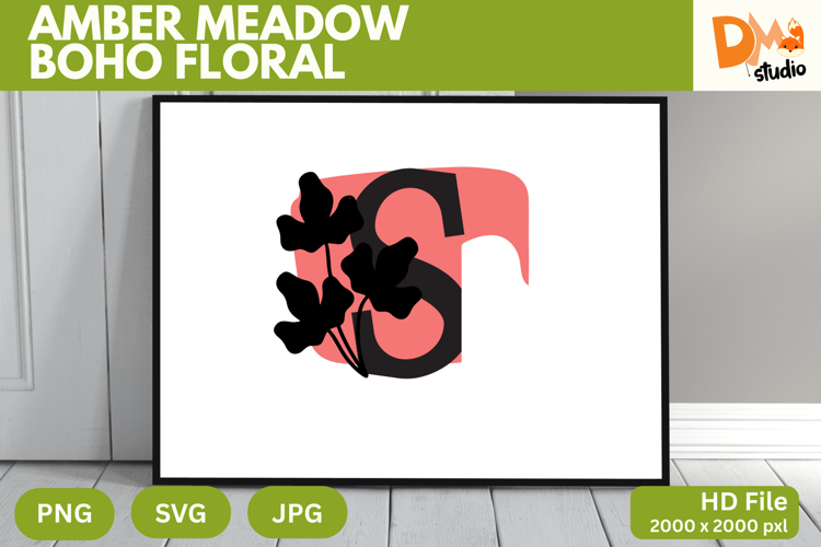 Boho Floral Svg Image 16
