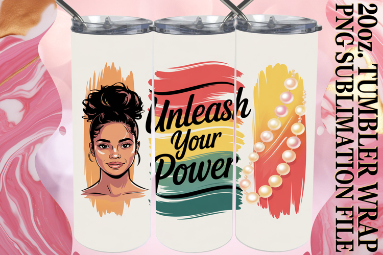 Joyful Moments 20oz tumbler wrap, Juneteenth