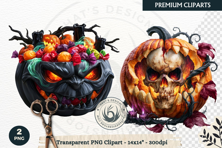 Gothic Dark Fantasy Halloween Nightmare Horror Clipart PNG