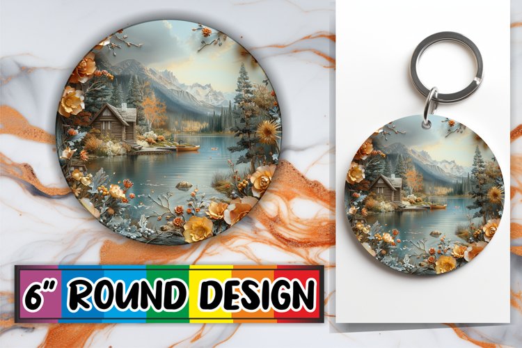 Scenic Round Ornament Selection example image 1
