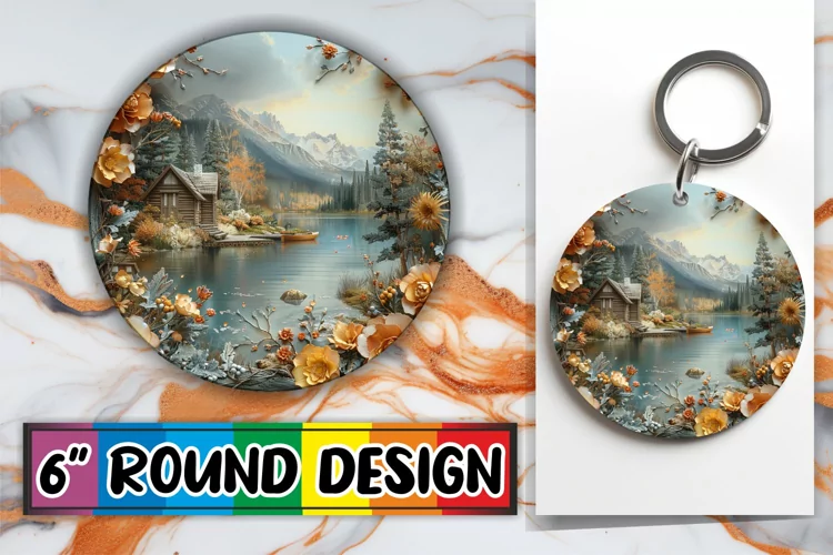 Scenic Round Ornament Selection