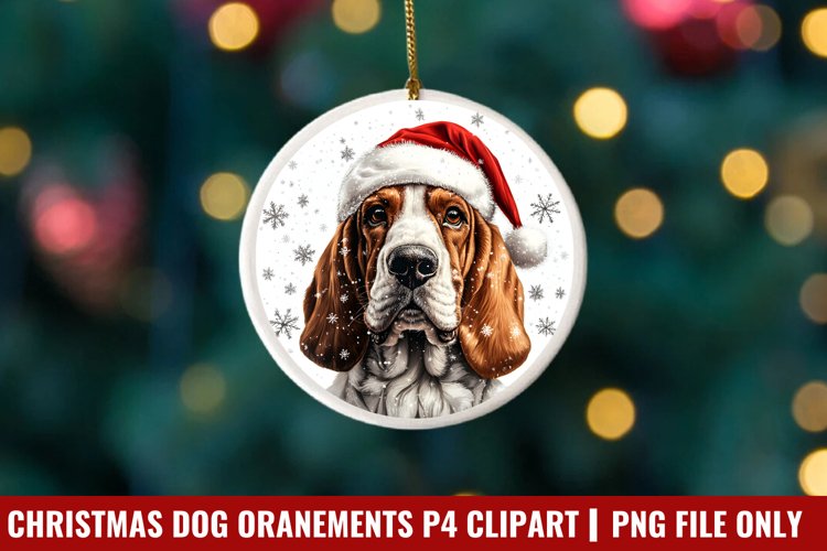 Breeds Of Christmas Dog Ornaments Clipart PNG