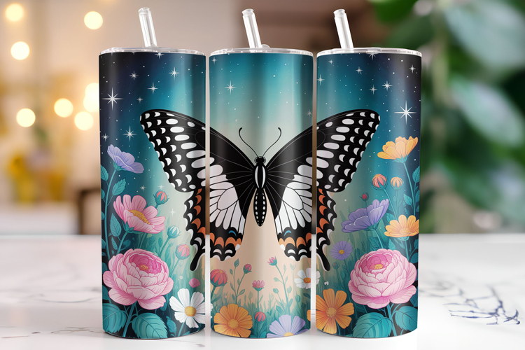 Butterfly Tumbler Wrap | Sublimation | Tumblers