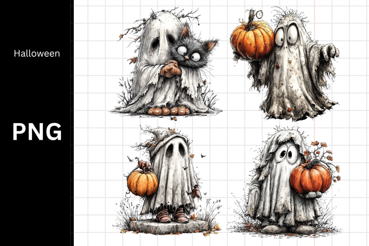 Halloween PNG, Ghost PNG, Fall PNG