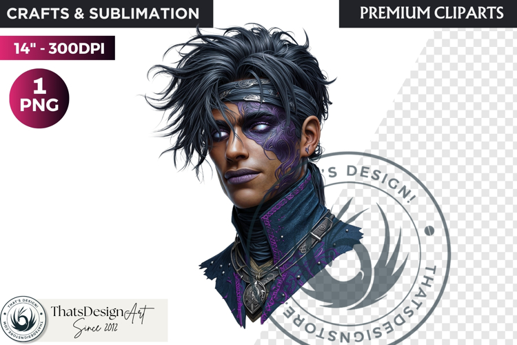 Mystic Mage Portrait Fantasy Sorcerer & Wizard PNG Clipart