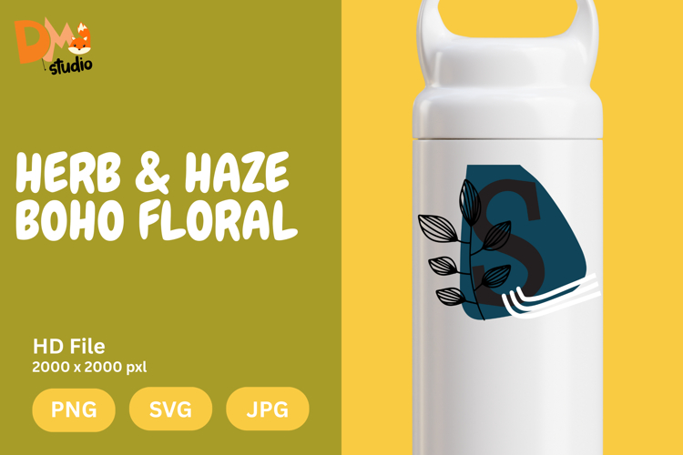 Boho Floral Svg Image 19