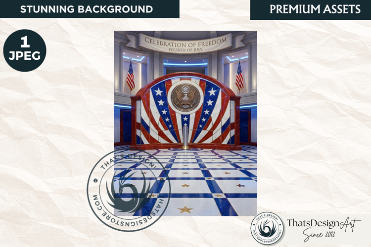 Patriotic Americana Backdrops - 4th of july backgrounds
