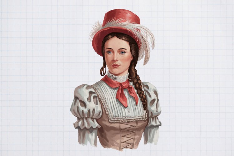 Victorian Winter Clipart Sublimation PNG