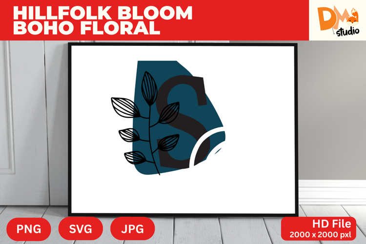 Boho Floral Svg Image 5