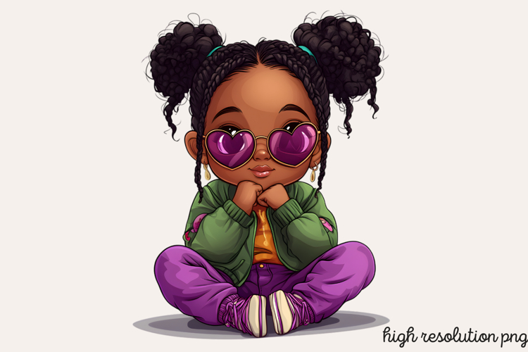Black Girl Afro Png Image 5