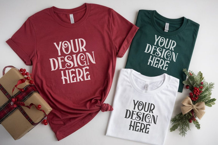 Christmas Family Matching Group T-Shirt Mockup