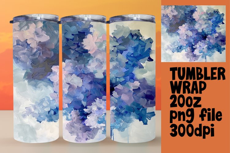 Tranquil Blossoms 20oz Tumbler Wrap Sublimation