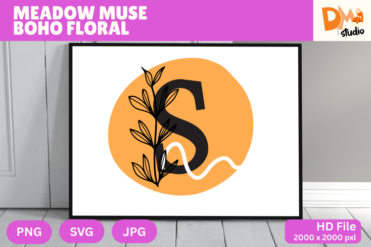 Floral Monogram Letter Svg Image 18