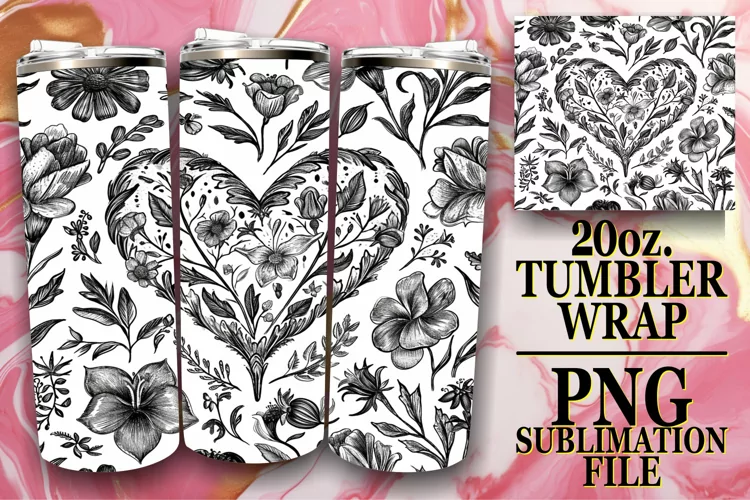 Whimsical Heartfelt Tumbler Decor