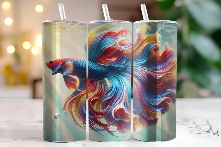 Fish Tumbler Wrap | Sublimation | Tumblers