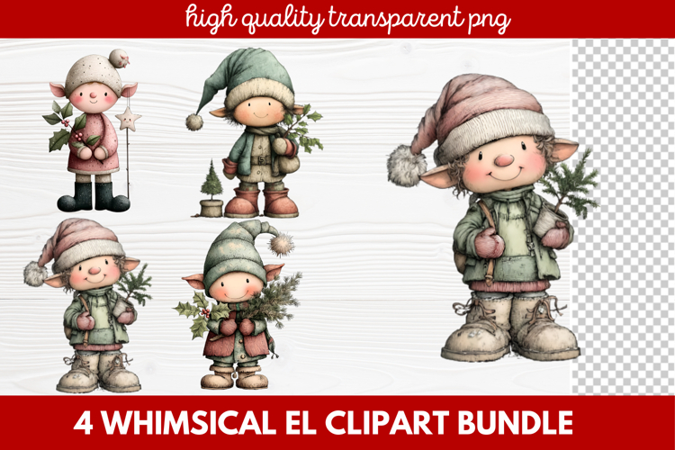 Cute Elf Clipart Image 9