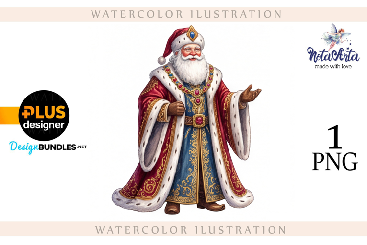 Christmas Santa in Elegant Attire