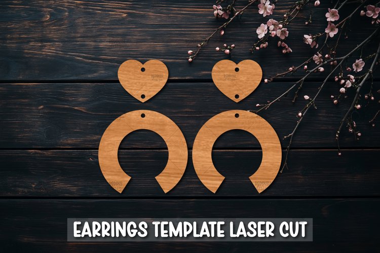 Heart Earrings Svg Image 20