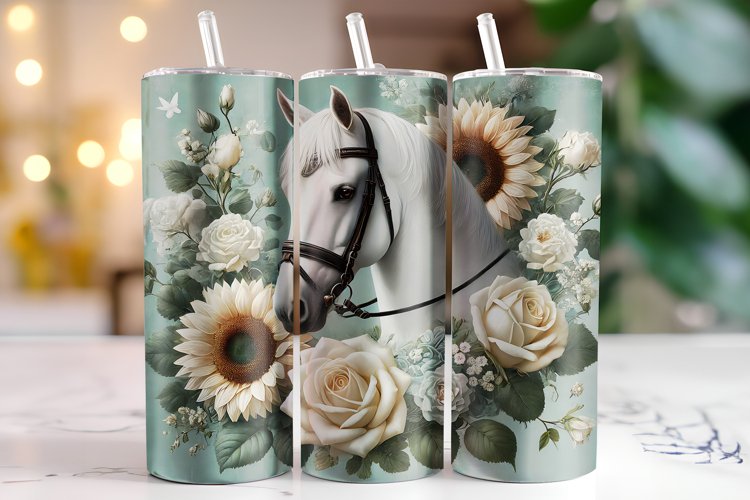 Horse Tumbler Wrap | Sublimation | Tumblers example image 1