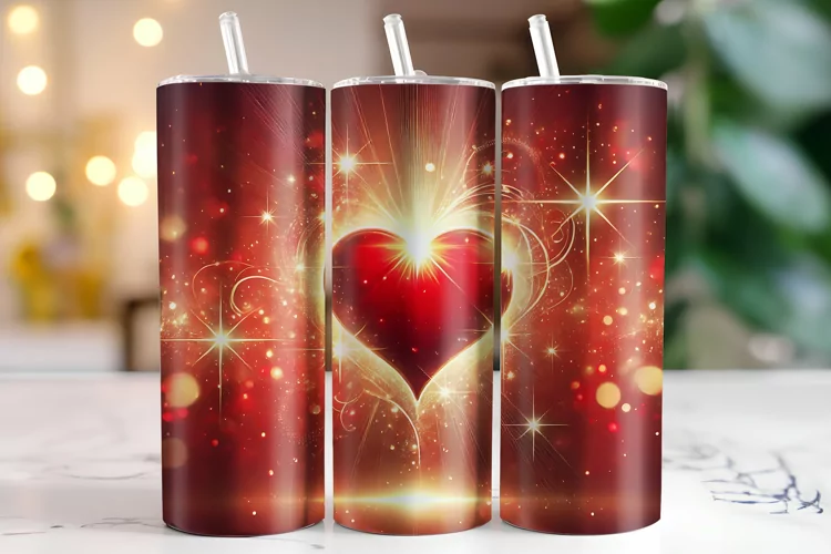 Hearts Tumbler Wrap | Sublimation | Tumblers