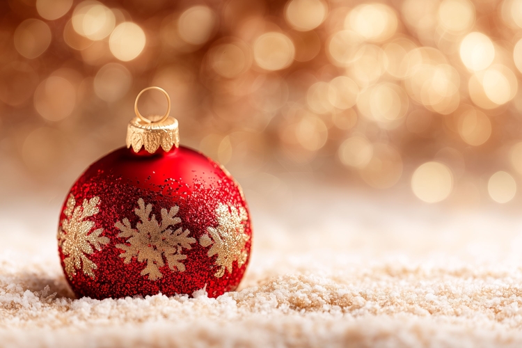 Red Christmas Balls Background, Holiday Background PNG