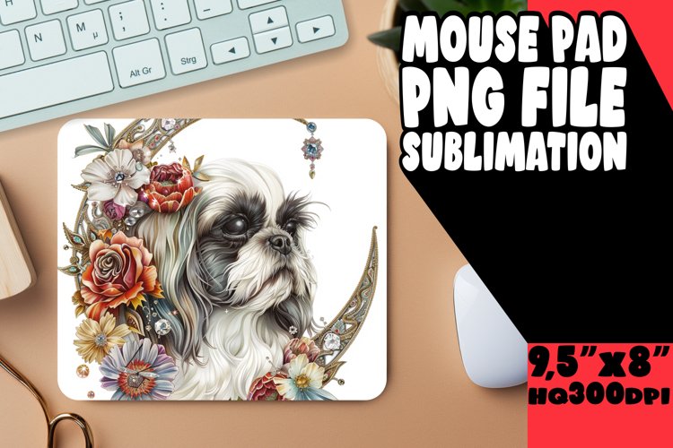 Watercolor Wonders: Pet-Themed Mouse Pads example image 1