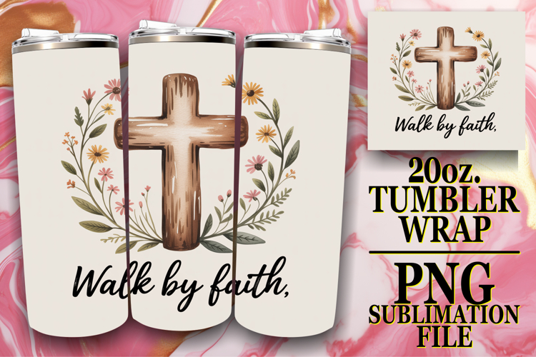 Joyful Memories 20oz tumbler wrap, Religious