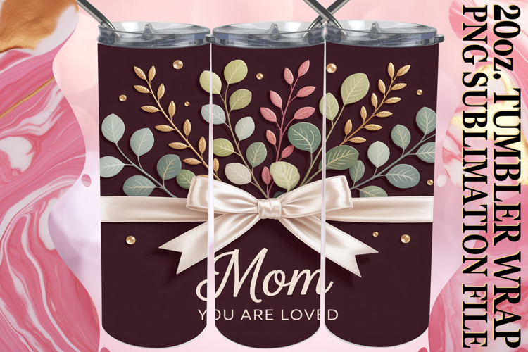 Vibrant Journeys 20oz tumbler wrap, Mothers Day